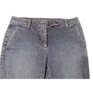 Talbots Women’s Mid-Rise Slim/Straight Jeans Medium–Dark Wash Size 2 -Y2K
